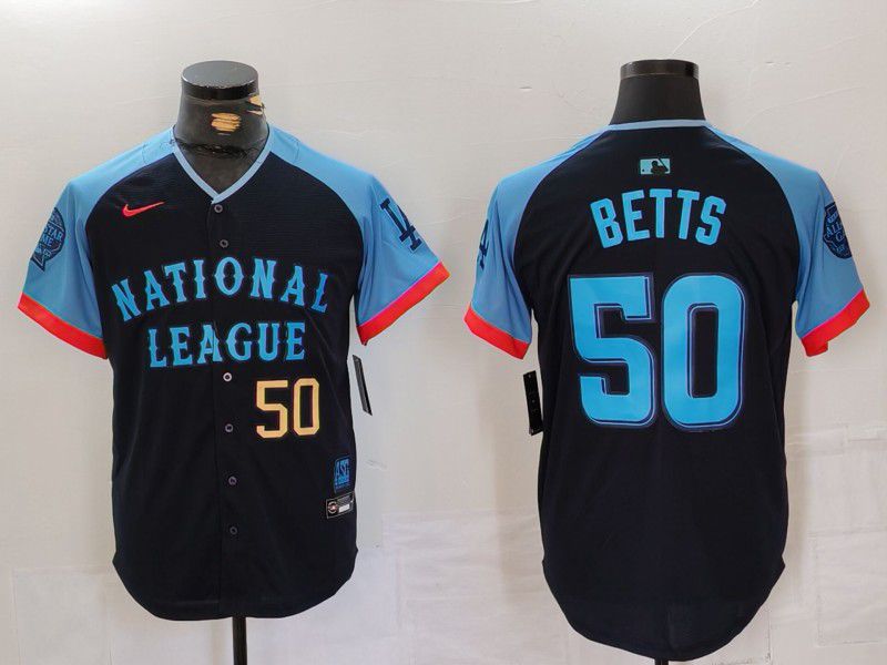 Men Los Angeles Dodgers 50 Betts Blue All star 2024 Nike MLB Jersey style 6